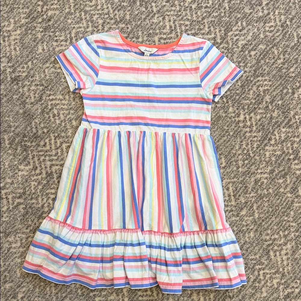 Joules Multicolor Striped Kids Dress